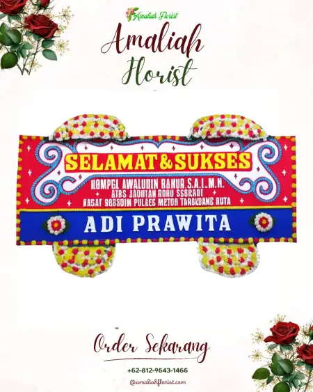 Papan Bunga Ucapan Selamat Cimanganten